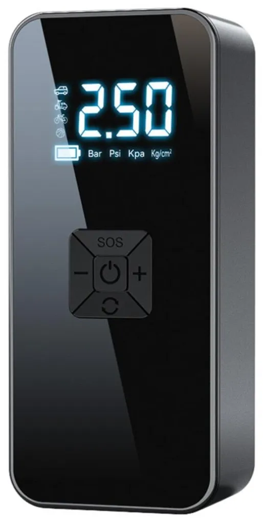 Compresseur d'air de poche 5 modes avec écran LCD et lampe intégrée
