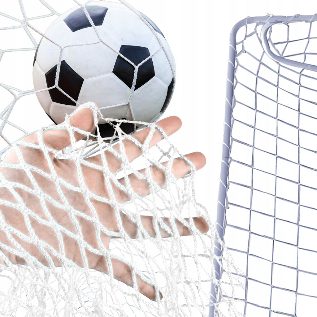 OMNA | Universalnetz für Fußballtor - 240x150 cm - Langlebiges und Starkes Zubehör - Robust und Wetterfest