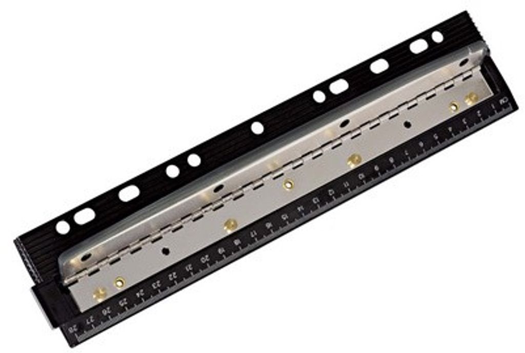 WEDO Taschenlocher Business 4fach Metall mit Lineal Produktbild 