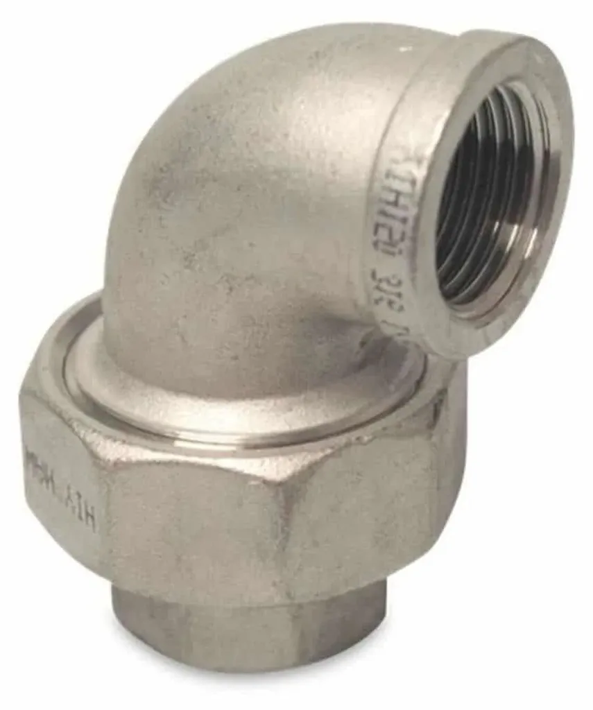 Raccord coudé 90° en inox V4A 1 pouce pour tuyauterie durable et robuste