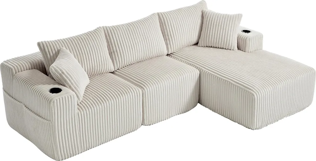 Optimisez votre salon avec ce canapé d’angle modulable et rangements - 10