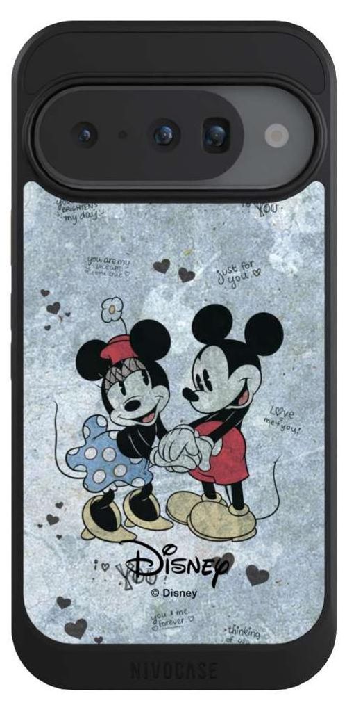 NIVOCASE Hülle für Google Pixel 10 Handyhülle NIVOcore Case Schwarz Disney Vintage