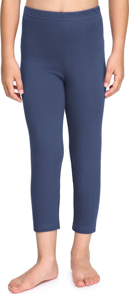Merry Style Mädchen 3/4 Leggings aus Baumwolle MS10-226 (Jeans,128).