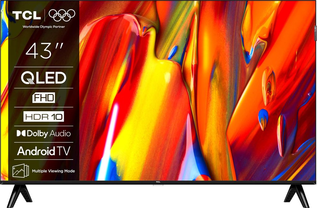 TCL 43V5C QLED Smart TV, 108 cm, Full HD, Android TV, Dolby Produktbild 