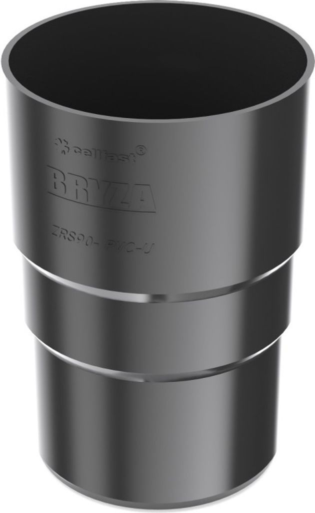 BRYZA Kunststoff Fallrohrverbinder Ø 90 mm, Schwarz RAL Produktbild 