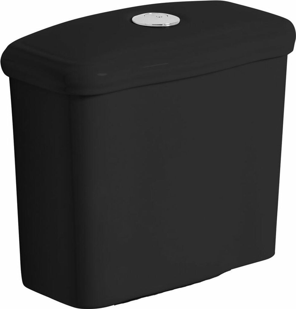 RETRO Spülkasten zum Kombi-WC, schwarz matt