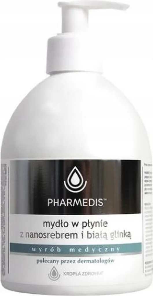 Pharmedis Savon au nano-argent et argile blanche - Flacon pompe 500ml