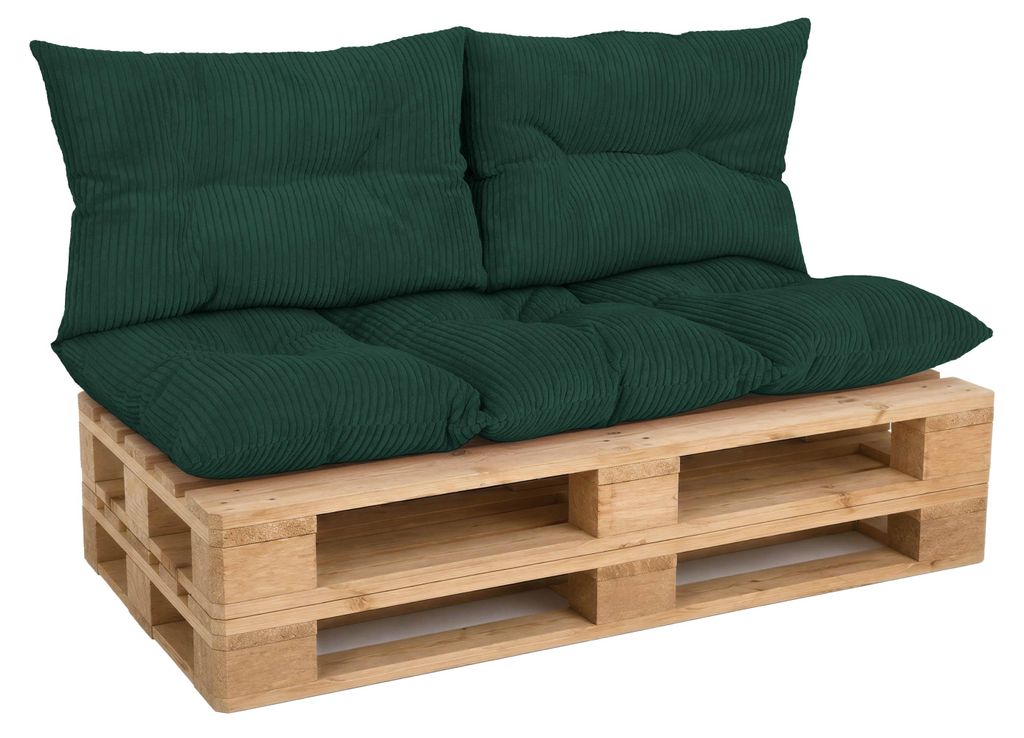 Amilian Palettenkissen Set 3-tlg. 120x60 cm + 2x 40x60 cm Produktbild 