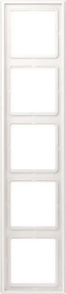 Cadre Quintuple Jung LS985WWM Blanc Mat pour Centralisation Électrique