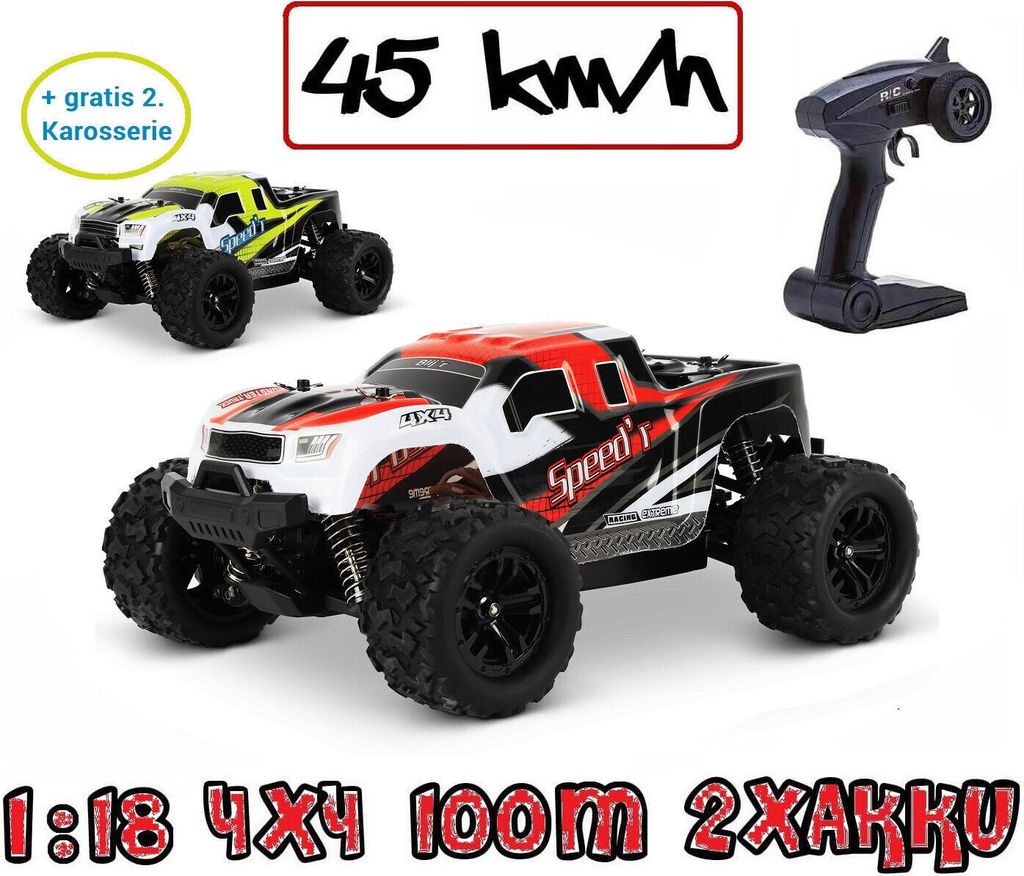 Blij´r Speed´r ferngesteuerter RC Monstertruck Rot 45 km/h, Produktbild 13