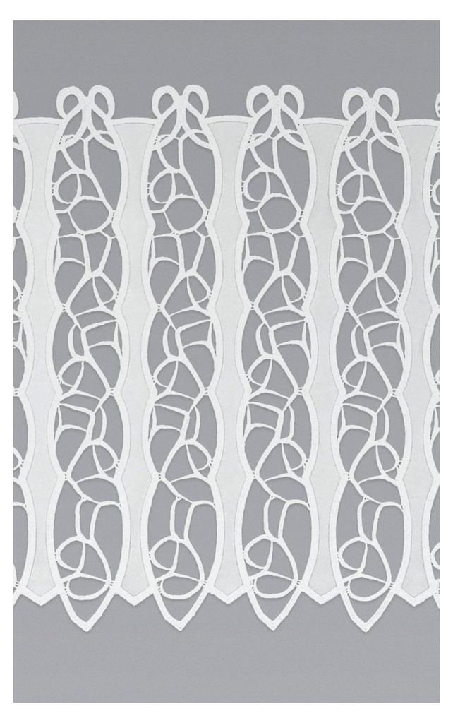 Scheibengardine Loop 48,6cm x 47cm weiß