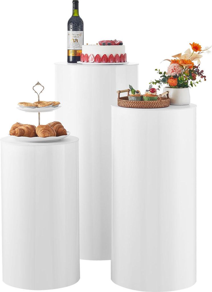 SucceBuy portafiori per matrimoni, set da 3 pezzi, base Immagine del prodotto 