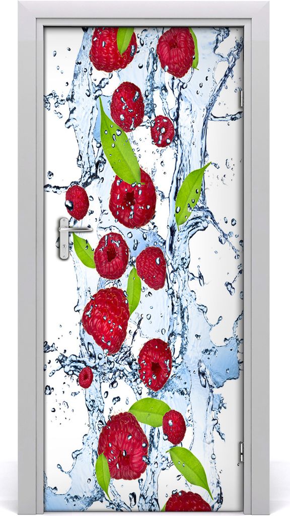 Tulup Türaufkleber 85x205 cm Dekorative Aufkleber Selbstklebend Wasserdichte Tapete Abnehmbar Schlafzimmer Wohnzimmer Wohnkultur - Himbeere