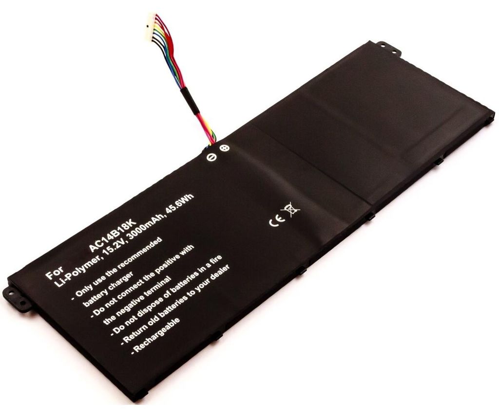 Akku für Acer Aspire V3-371-356F Li-Pol 15,2 Volt 3000 mAh schwarz