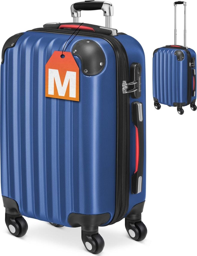 MONZANA® Koffer Handgepäck ABS Hard Case 4 Rollen Produktbild 