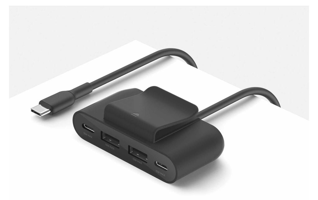 Belkin BOOST Charge 4-Port Split 2xUSB-C/2xUSB-A sw Produktbild 