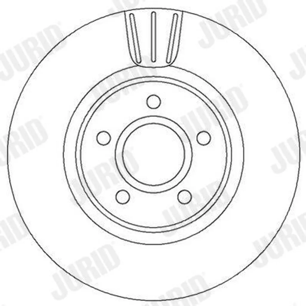 JURID 562363JC Jeu de 2 Disques de Frein pour Ford Focus III et Kuga II