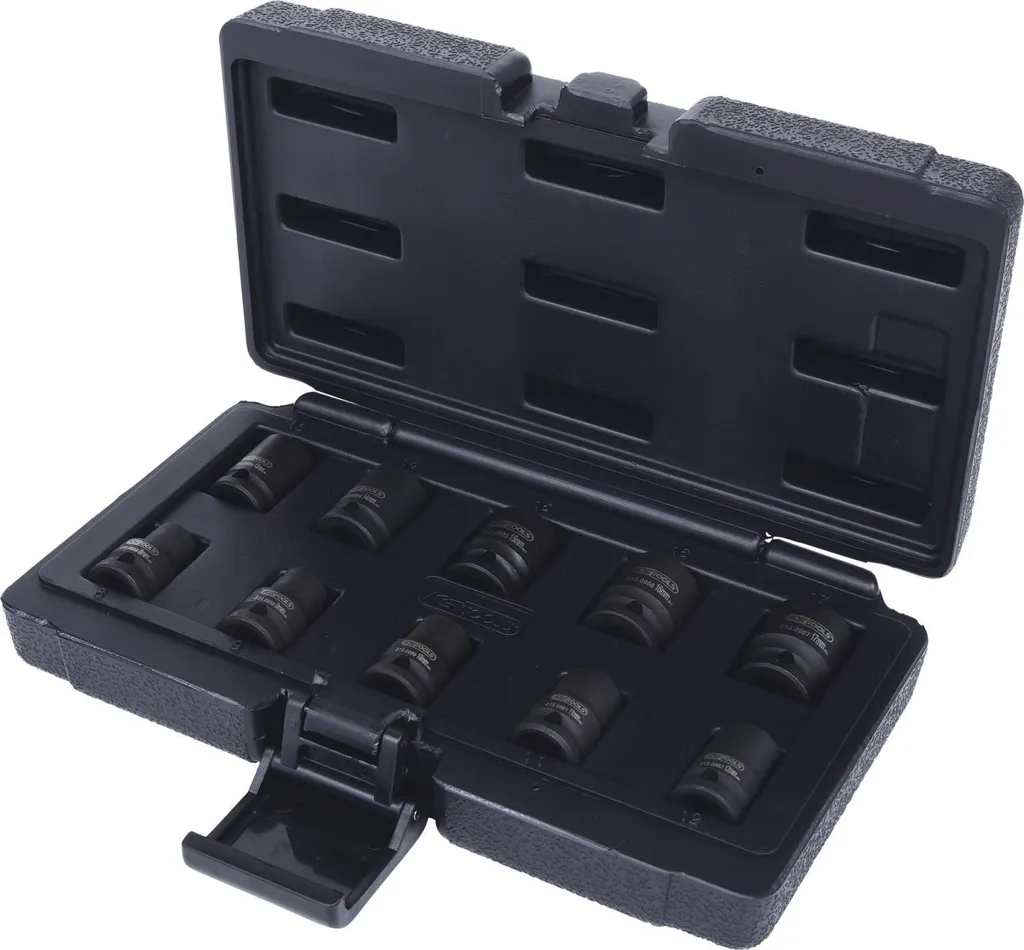 Coffret douilles 12 pans 3/8 pouces KS TOOLS - Set 10 pièces courtes