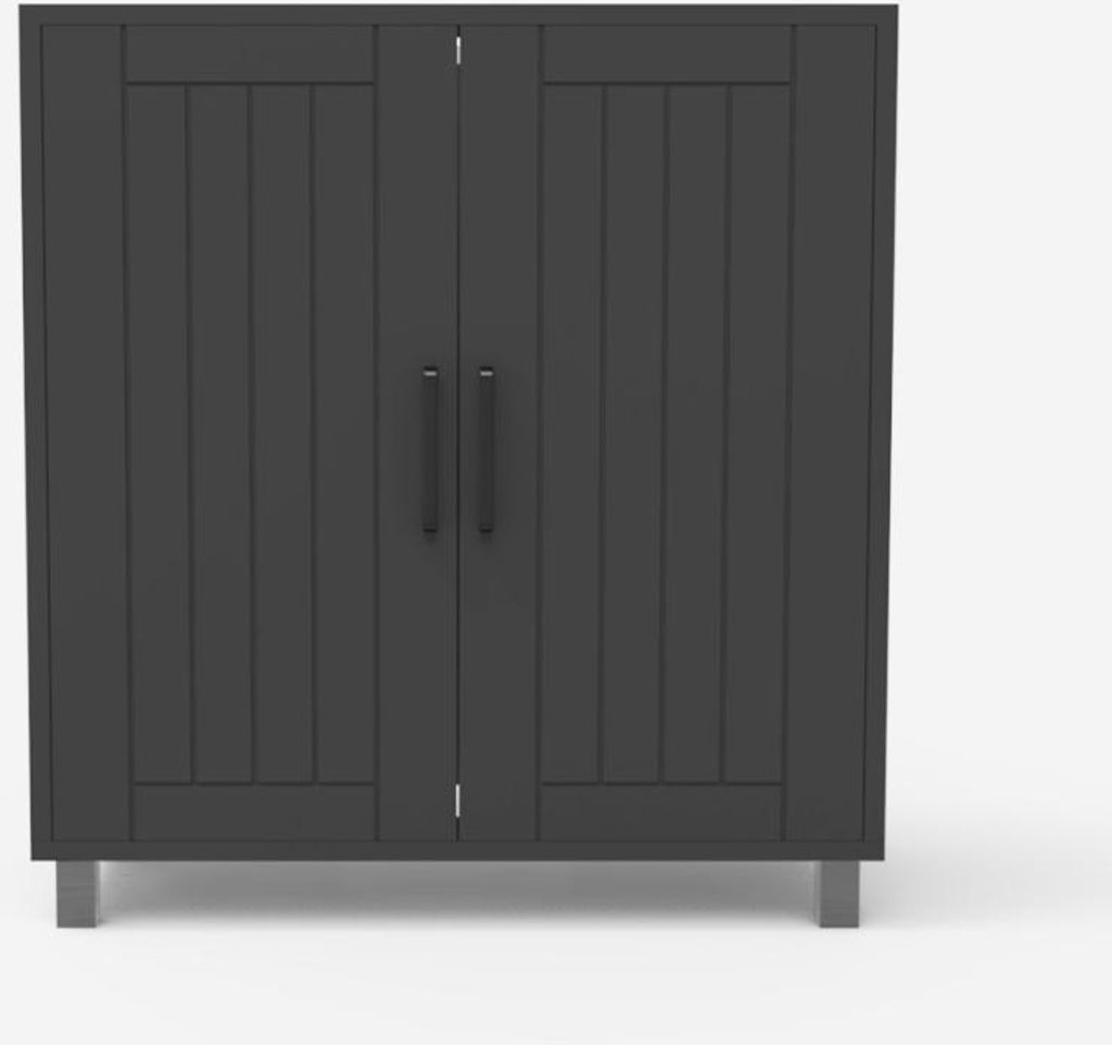 Mobiler Unterschrank Schrank 2 Türen 2 Regale modern Biston Produktbild 