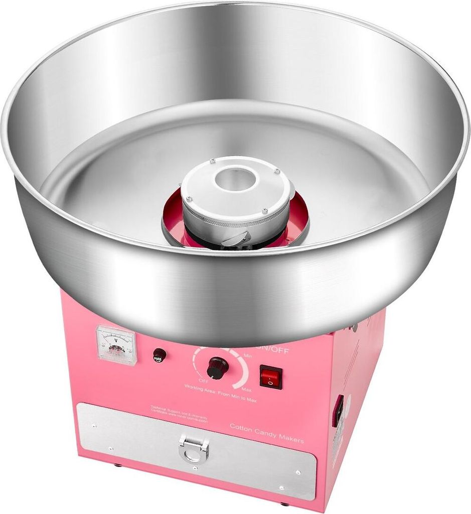 Commercial Baumwolle Candy Machine Sugar Floss Maker 1000W for Party Pink