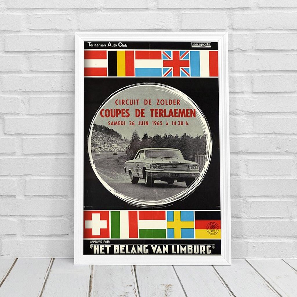 Poster - Canvas - Leinwand - 21 cm x 29,7 cm - Fotoposter - Leinwandkunst - Zerreißen Auto