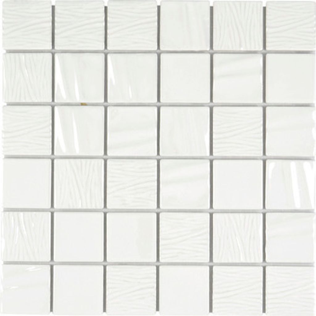 Keramikmosaik CG KN5 Quadrat Kanran 29,5x29,5 cm white Produktbild 