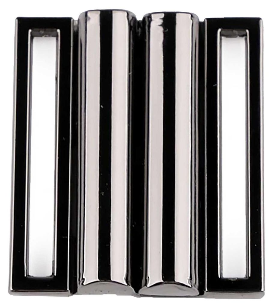 2 Bikini-Verschlüsse Bikini BH Verschluss, Metall, Größenwahl A 33x28mm | I 30x3mm anthrazit