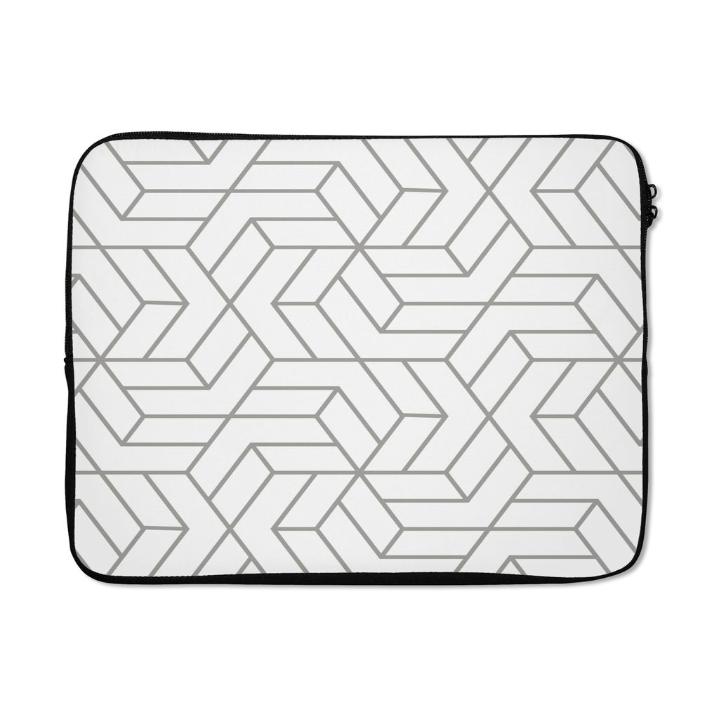 MuchoWow Laptop Hülle 17 Zoll Laptoptasche Gestaltung - Geometrie - Muster - Zipper - Schutzabdeckung