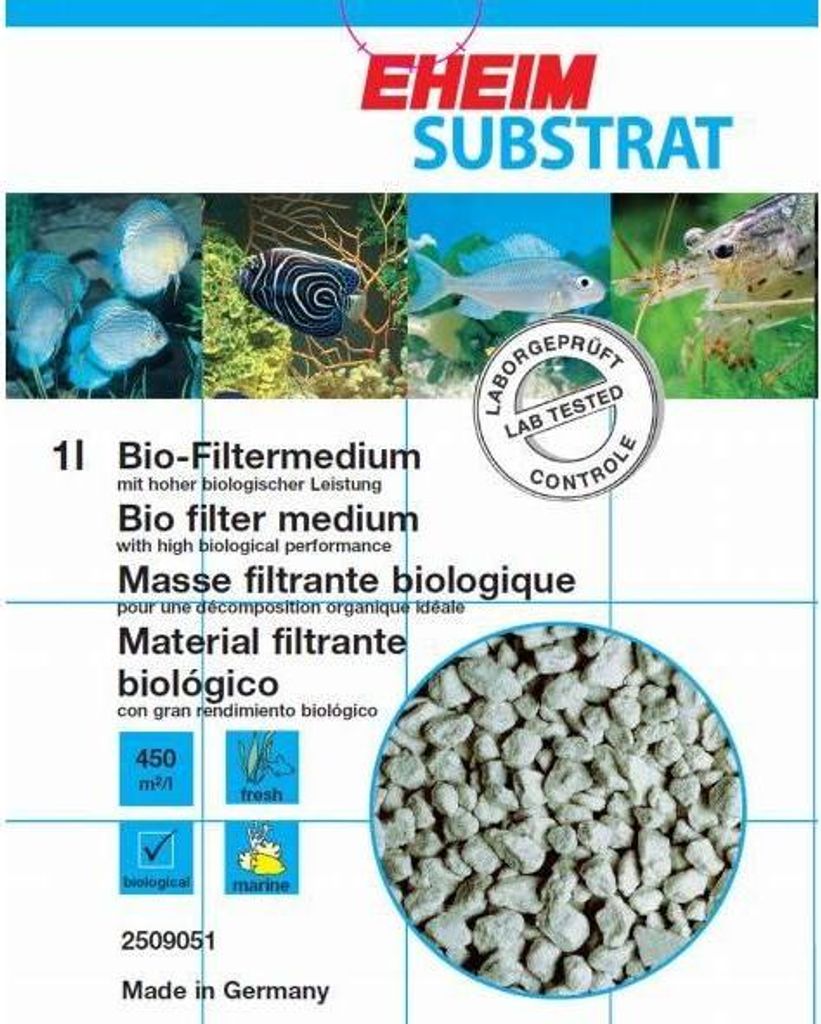 EHEIM 2509051, 1 l, 830 g, Weiß, Box Produktbild 