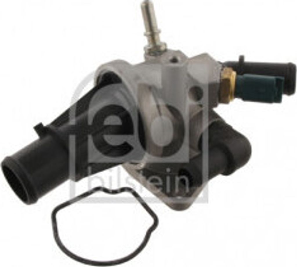 FEBI BILSTEIN 33956 - OE 55180041 Thermostatgehäuse für 500 (312), Doblo, Idea, Palio, Panda, Punto, Siena, KA (RU8)
