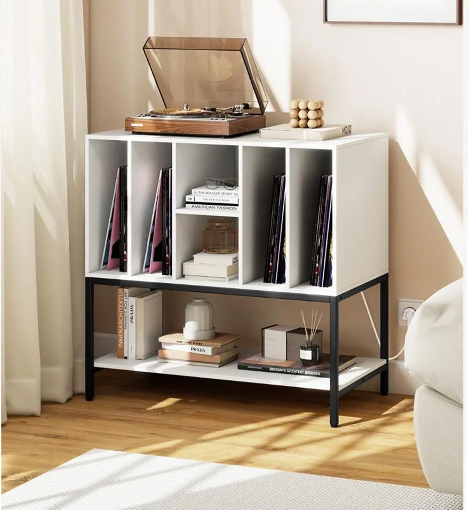 Support de platine anti-vibrations blanc avec châssis robuste stable - 3