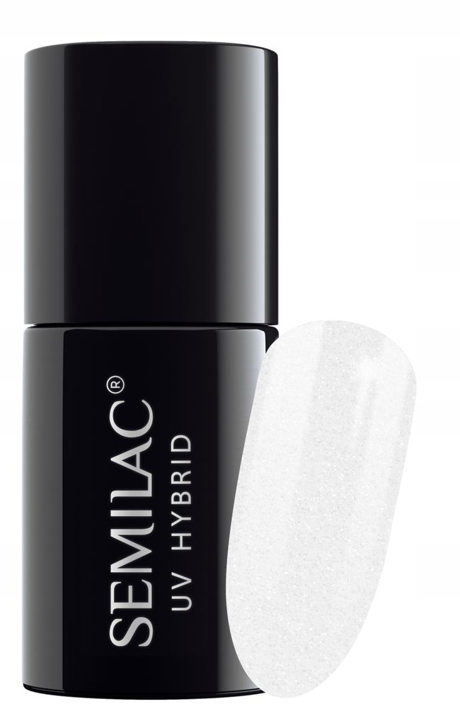 Lakier hybrydowy UV Semilac 091 Glitter Milk 7ml Zdjęcie produktu 