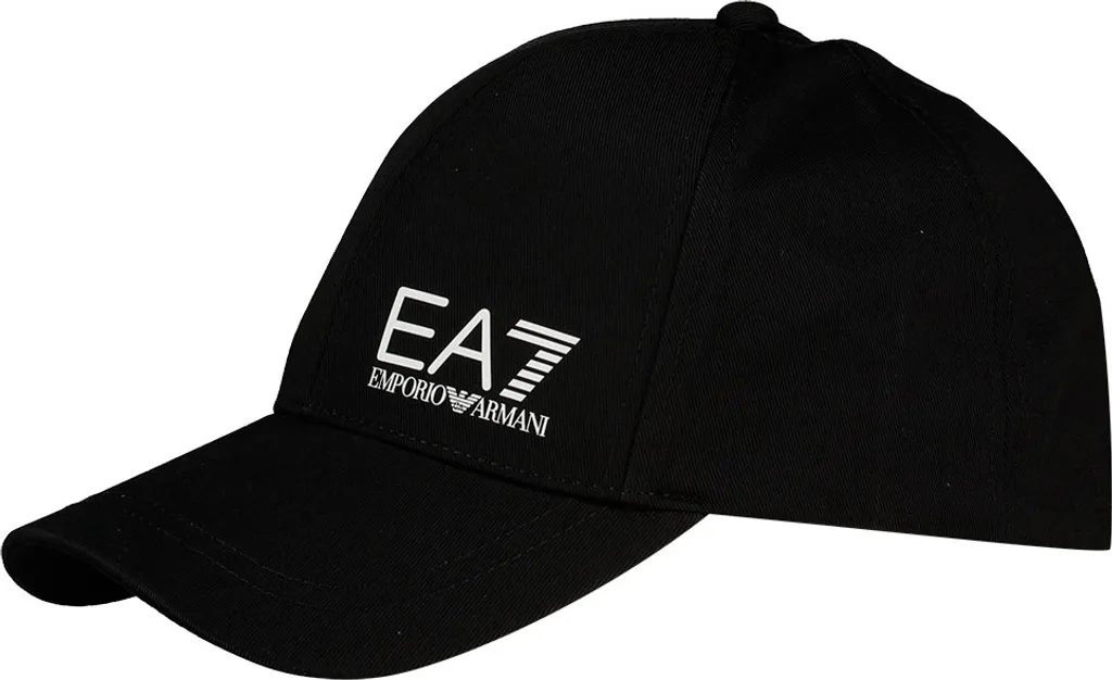 Casquette EA7 Cappello noire taille M avec logo contrasté et coton doux