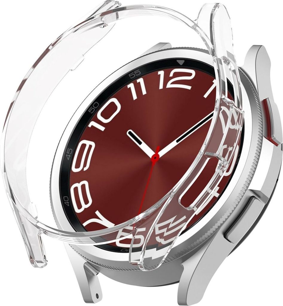Für Samsung Galaxy Watch 6 Classic 43mm Smartwatch Rahmenschutz Hülle Transparent