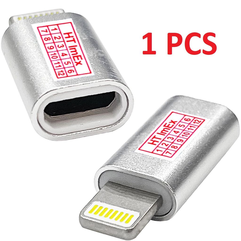 Kompatibel iPhone iPad iPod Stecker auf Micro-USB Konverter Adapter Ladekabel verbinden