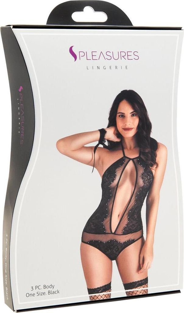 S Pleasures Unterwäsche-Set Schwarz Einheitsgröße