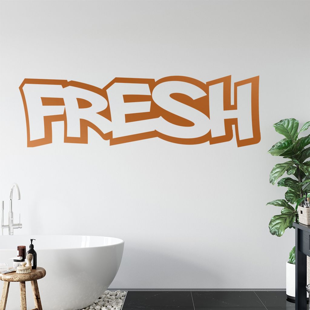 Fresh Wandtattoo in 6 Größen - Wandaufkleber Wall Sticker - Dekoration, Küche, Wohnzimmer, Schlafzimmer, Badezimmer