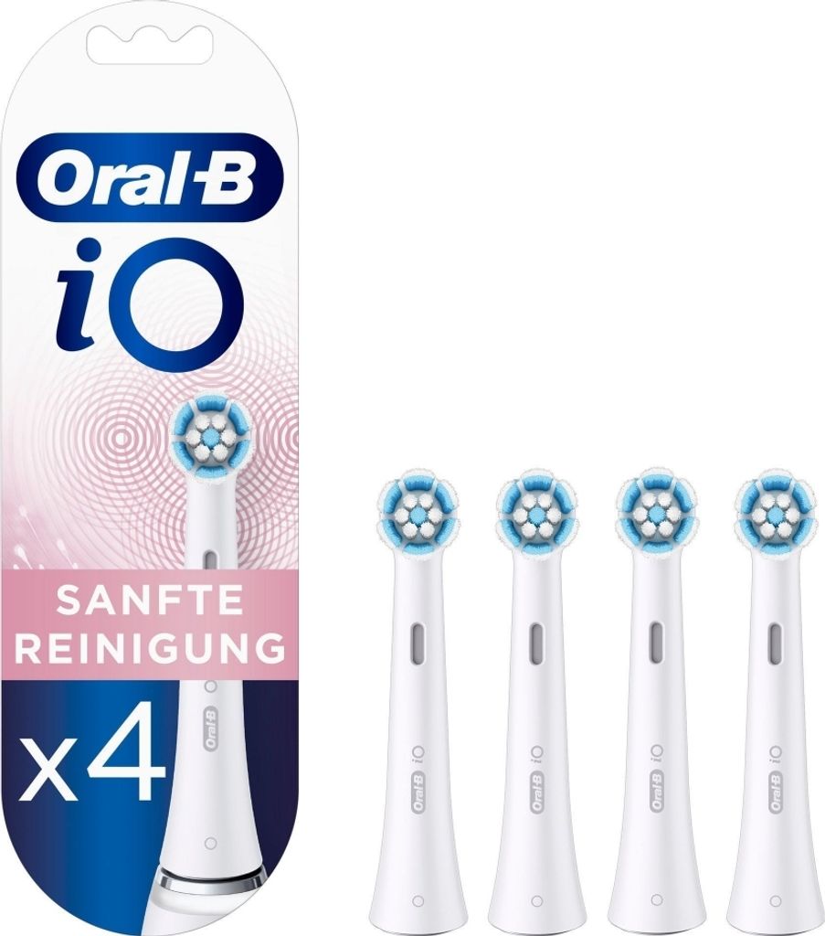 Oral-B iO Aufsteckbürsten Sanfte Reinigung 4er  FFU Produktbild 