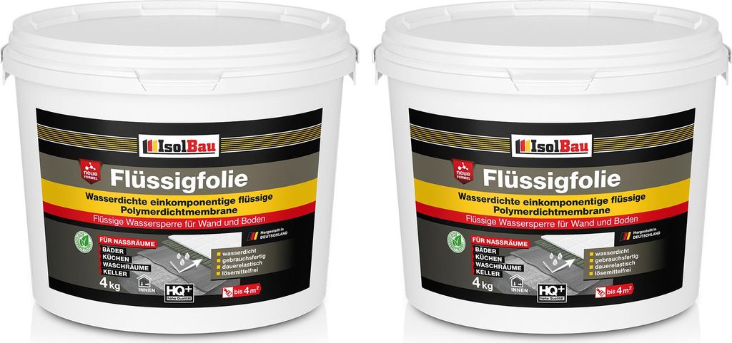 Isolbau Flüssigfolie 8kg - Dichtfolie für Bad, Dusche & Produktbild 