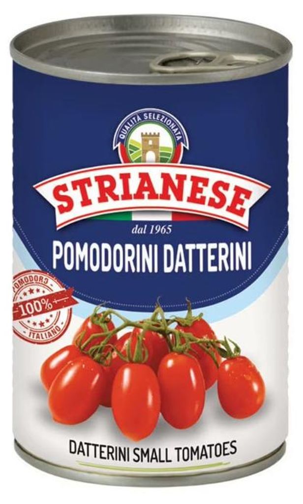Strianese kers tomaten in tomatensap – 400g (Hele tomaten Productafbeelding 