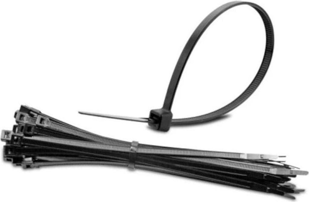 Klemmbinder 2,5x200 schwarz 100 Stück NS
