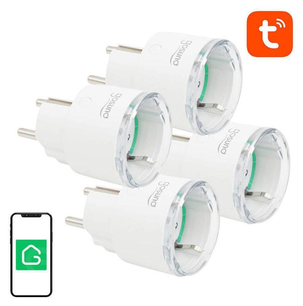 Gosund Sp111 3680W 16A Smart Wifi zásuvka, Tuya 4-Pak Obrázek produktu 