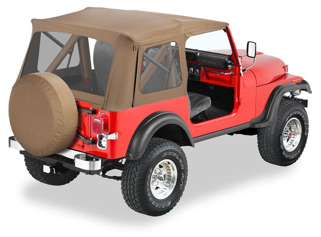 Softtop Braun Supertop Bestop Verdeck Spice Jeep CJ7 76-86 Wrangler YJ 87-95