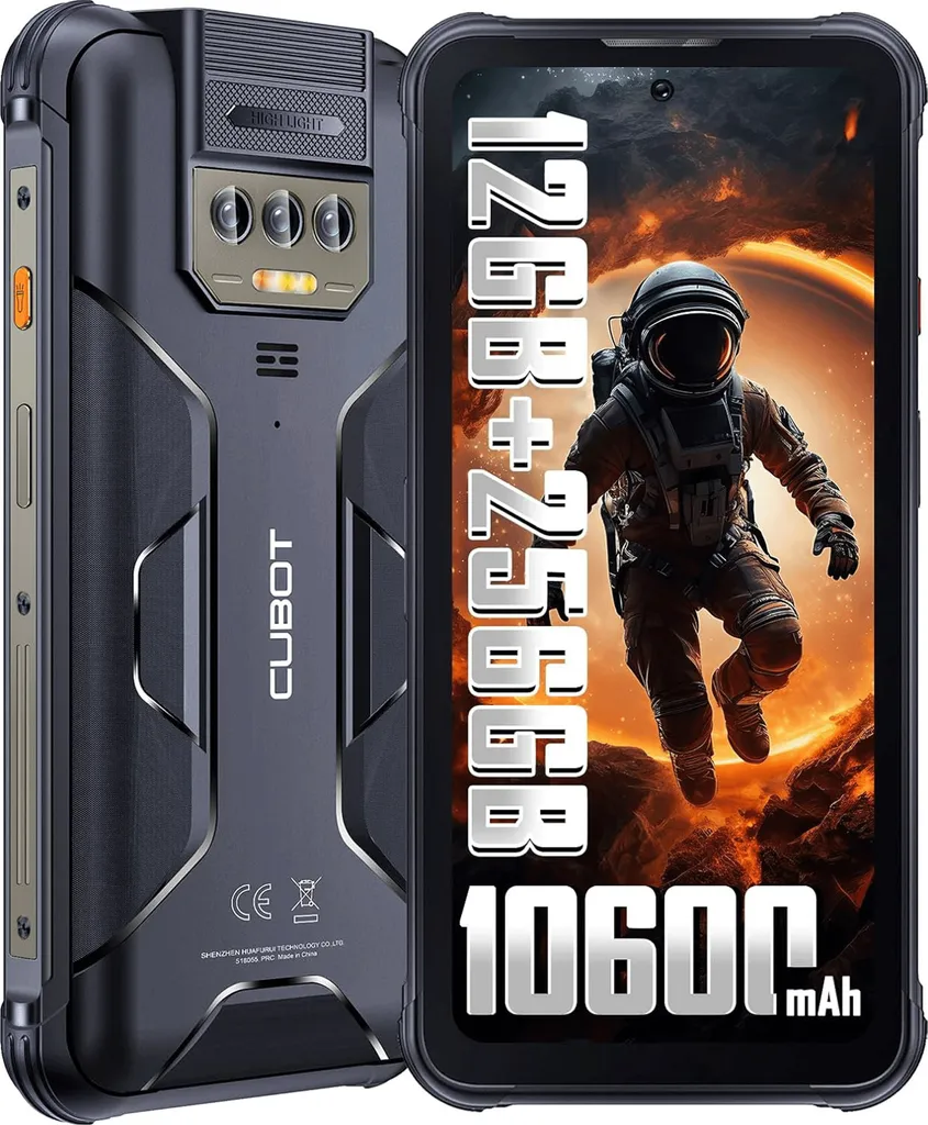 Smartphone 10600mAh CUBOT KingKong 8 Batterie Longue Durée 12GB+256GB