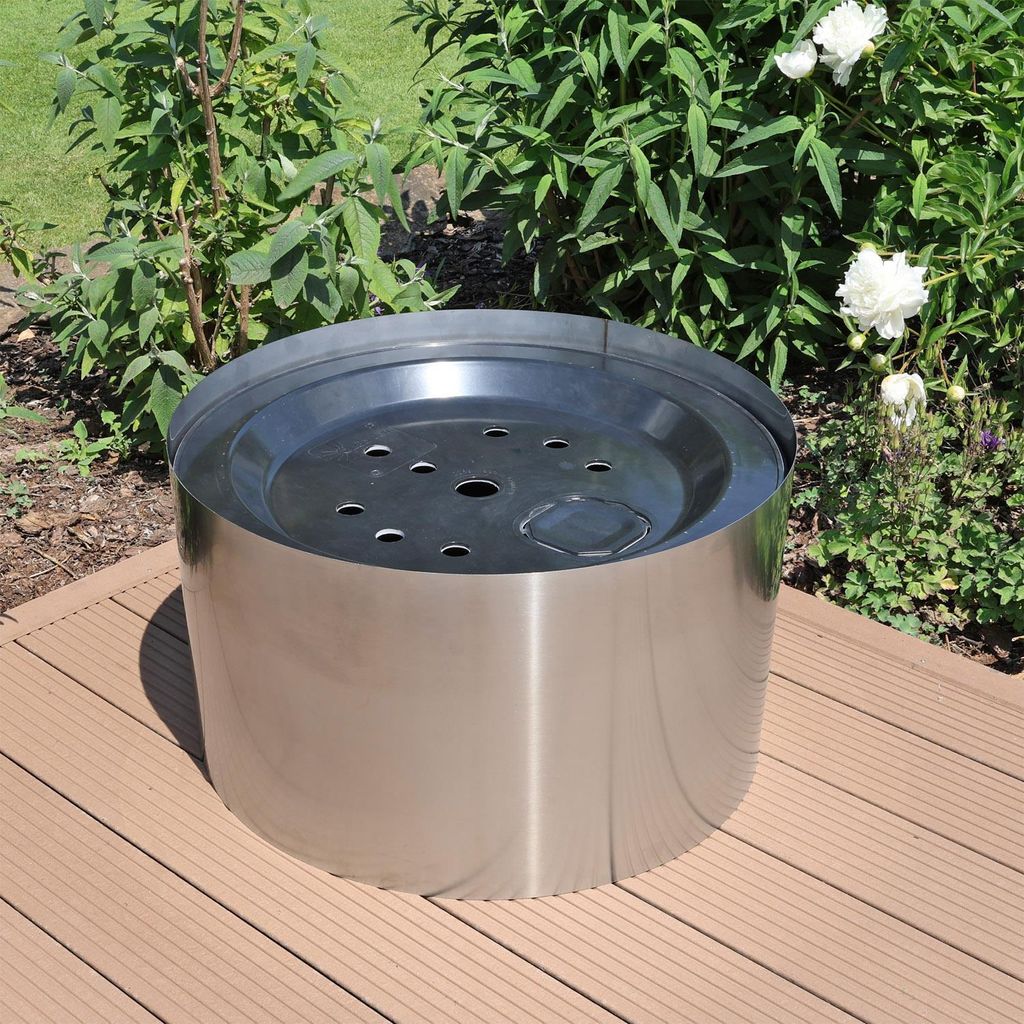 CLGarden Edelstahl Beckenumrandung Ø 68cm für 90 Liter Produktbild 5