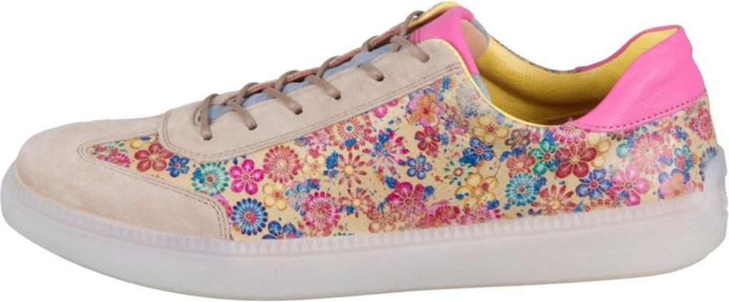 Think TURNA Damenschuhe - sportliche Schnür- Halbschuhe beige NEU