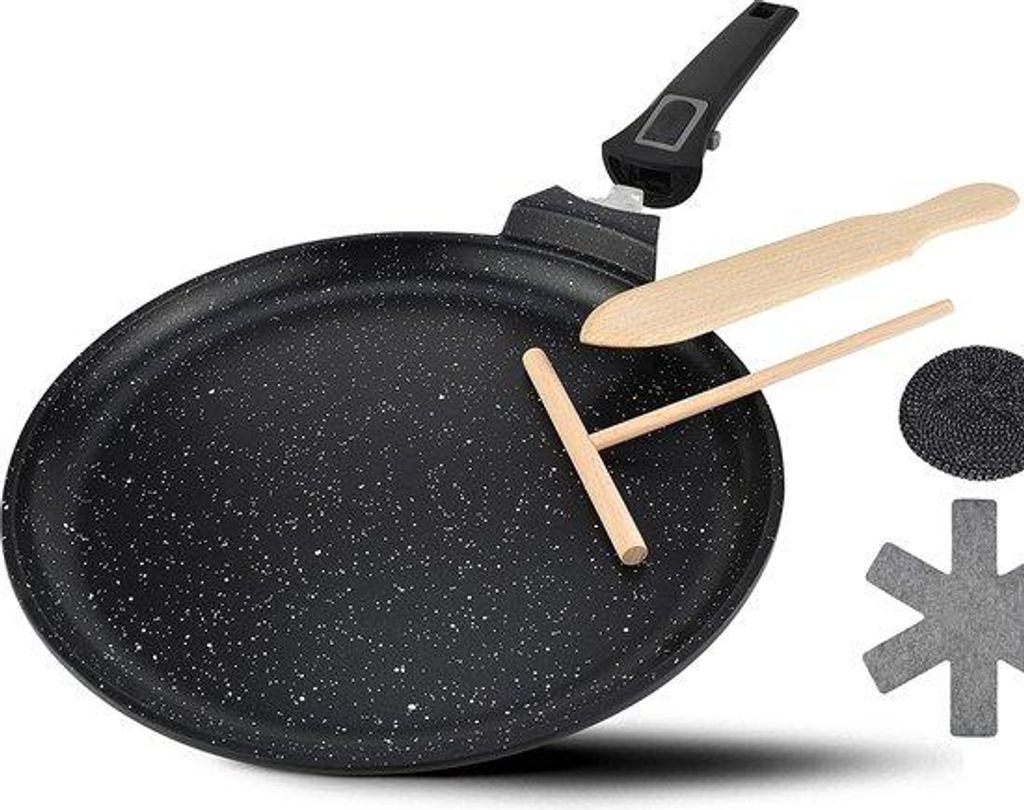 Induktionscrepeschotel 28 cm mit Einschlagverteilersystem Produktbild 