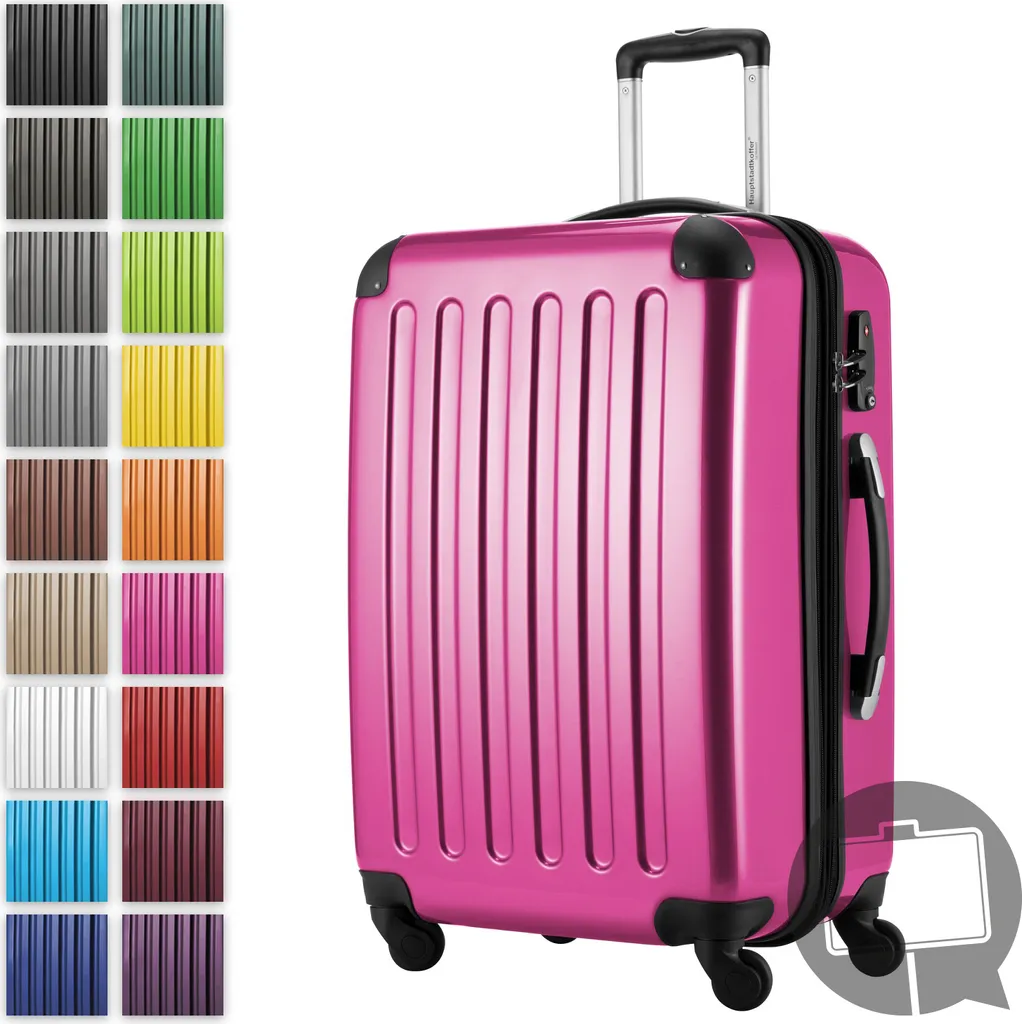 Valigia Rigida Hauptstadtkoffer Alex 65 cm - Magenta Espandibile