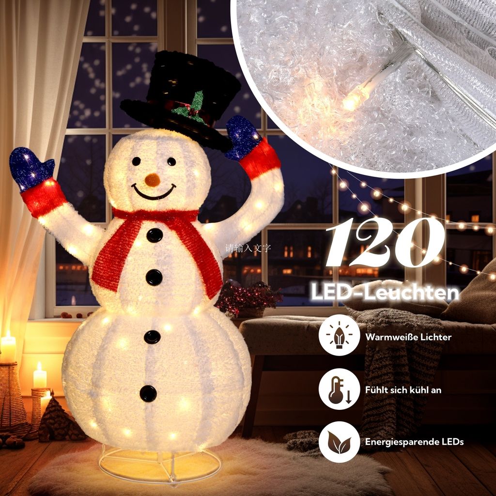 FCH LED-Schneemann,Weihnachtsdekoration für den Produktbild 8