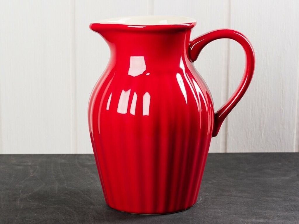 IB Laursen MYNTE Kanne 1,7 LITER Rot Keramik Geschirr STRAWBERRY Krug Karaffe